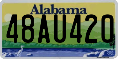 AL license plate 48AU420
