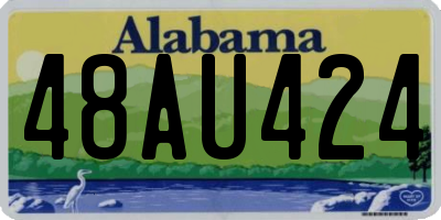 AL license plate 48AU424