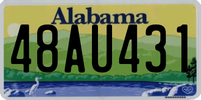 AL license plate 48AU431