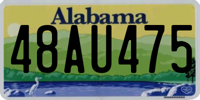 AL license plate 48AU475