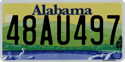 AL license plate 48AU497