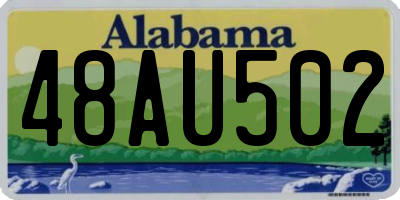AL license plate 48AU502