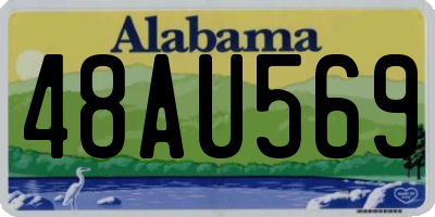 AL license plate 48AU569