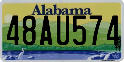 AL license plate 48AU574