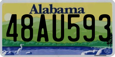 AL license plate 48AU593
