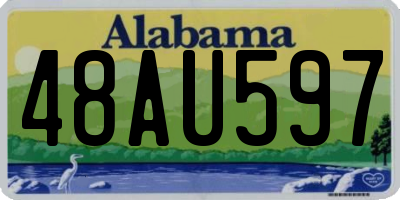 AL license plate 48AU597