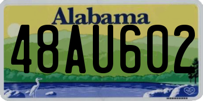 AL license plate 48AU602