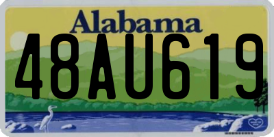 AL license plate 48AU619