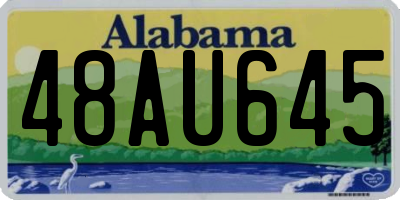 AL license plate 48AU645