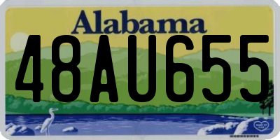 AL license plate 48AU655