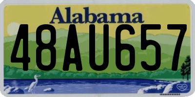 AL license plate 48AU657