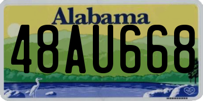 AL license plate 48AU668