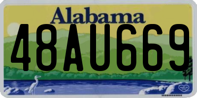 AL license plate 48AU669