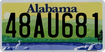 AL license plate 48AU681