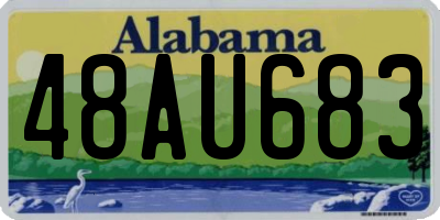 AL license plate 48AU683
