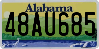 AL license plate 48AU685