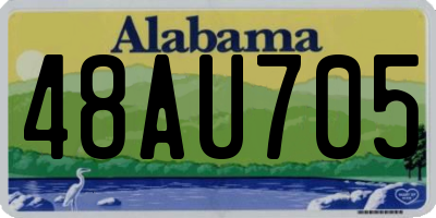 AL license plate 48AU705