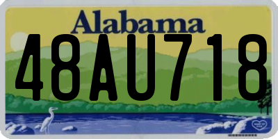 AL license plate 48AU718