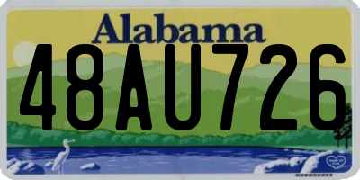 AL license plate 48AU726
