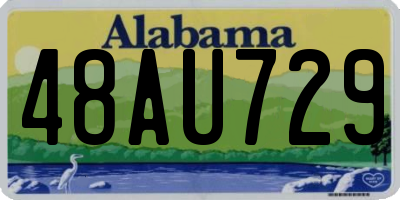 AL license plate 48AU729