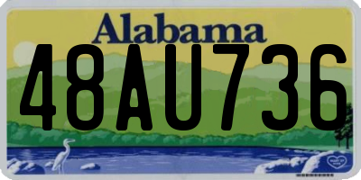 AL license plate 48AU736