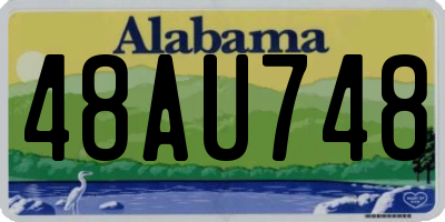 AL license plate 48AU748