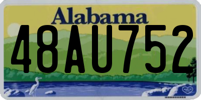 AL license plate 48AU752
