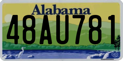 AL license plate 48AU781