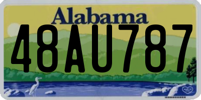 AL license plate 48AU787