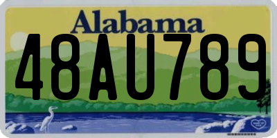 AL license plate 48AU789