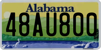 AL license plate 48AU800