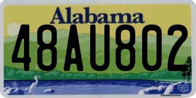 AL license plate 48AU802