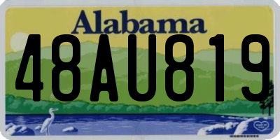 AL license plate 48AU819