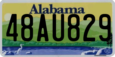 AL license plate 48AU829