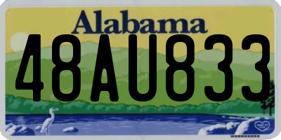 AL license plate 48AU833