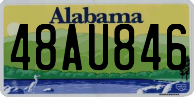 AL license plate 48AU846