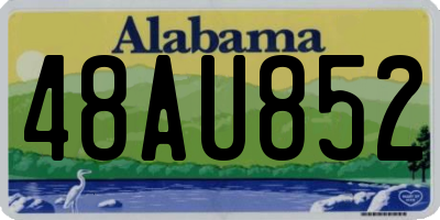 AL license plate 48AU852
