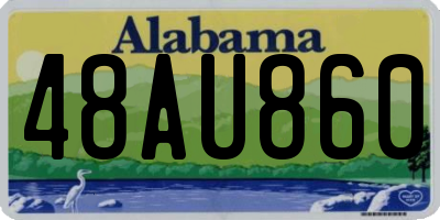 AL license plate 48AU860
