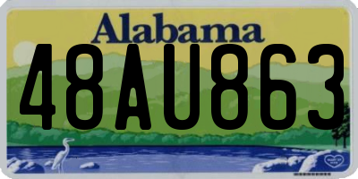 AL license plate 48AU863