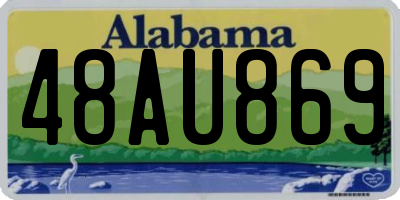 AL license plate 48AU869