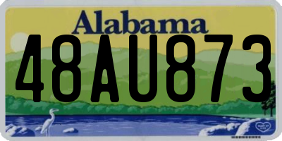 AL license plate 48AU873