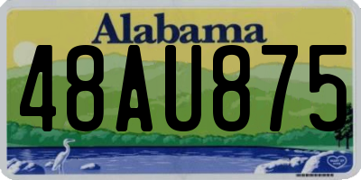 AL license plate 48AU875