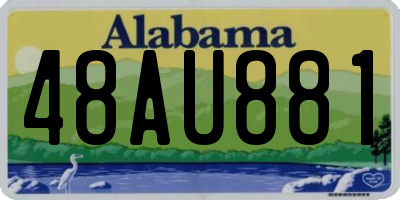 AL license plate 48AU881