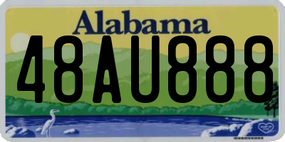 AL license plate 48AU888