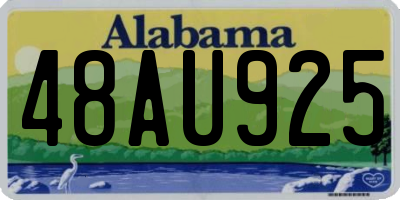 AL license plate 48AU925