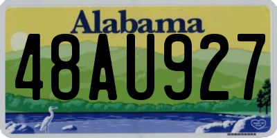 AL license plate 48AU927