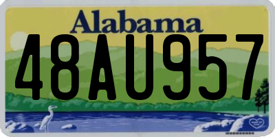 AL license plate 48AU957