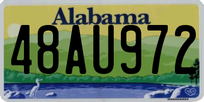 AL license plate 48AU972