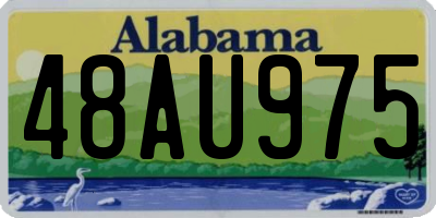 AL license plate 48AU975