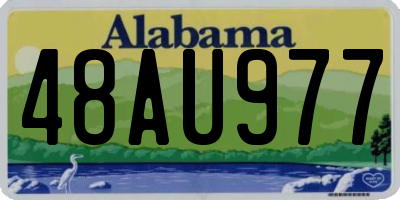 AL license plate 48AU977